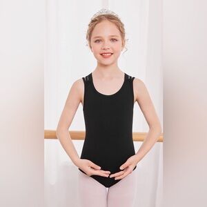 Boyoo Girls' Ballet Leotards, Gymnastics Outfits, Crisscross Size 160 (11 & 12 A